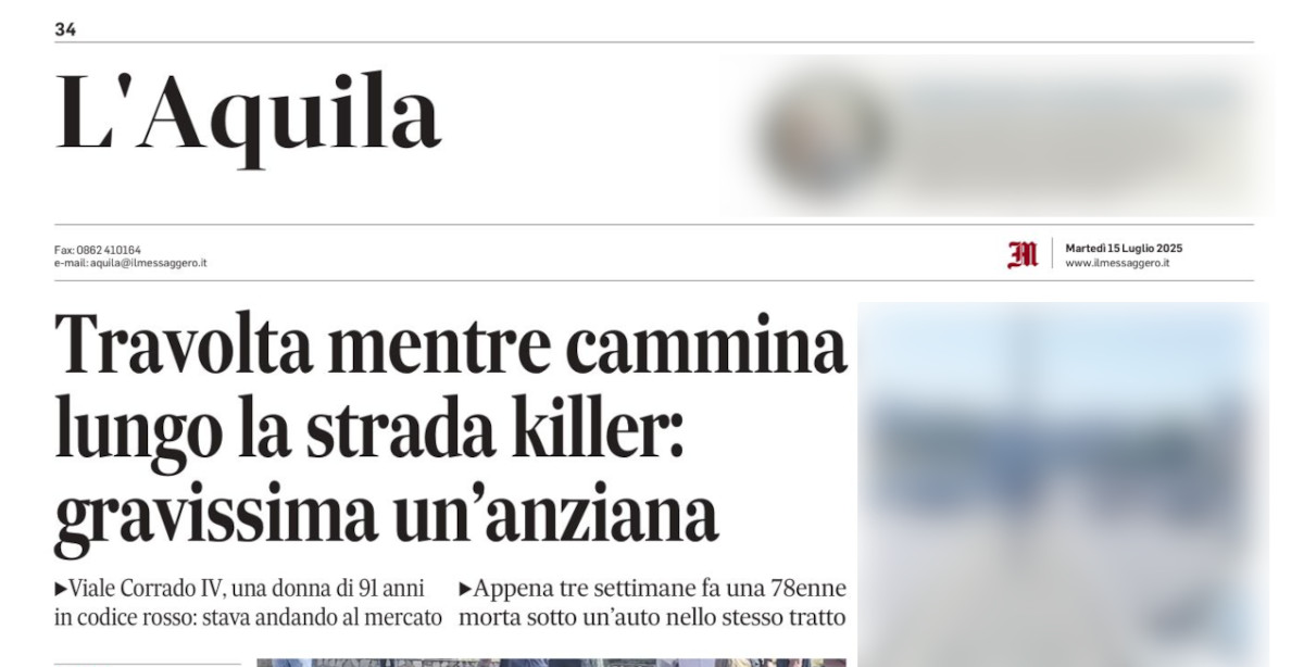 2025-07-15-AQ-investimento-via-Corrado-IV-mini il Messaggero, quotidiano. L'Aquila