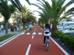 La falsa guerra tra pedoni e ciclisti Alba Adriatica, pista ciclabile